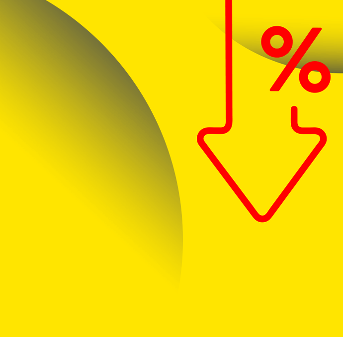 Huge Savings Banner Mobile Yellow