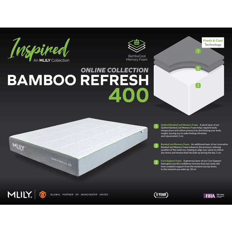 mlily bamboo 400 mattress info